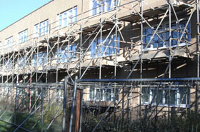 Milton Keynes Council Window Replacement Scaffolding