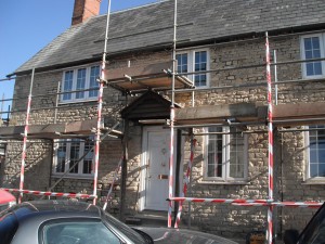 Scaffolding for repointing